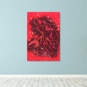 Magic Red Bull Running Toile Imprimée sur Toile - (Insitu (Plancher de Bois))