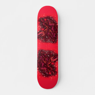 Magic Red Neon Bull onderweg - verbluffende Sterre Skateboard