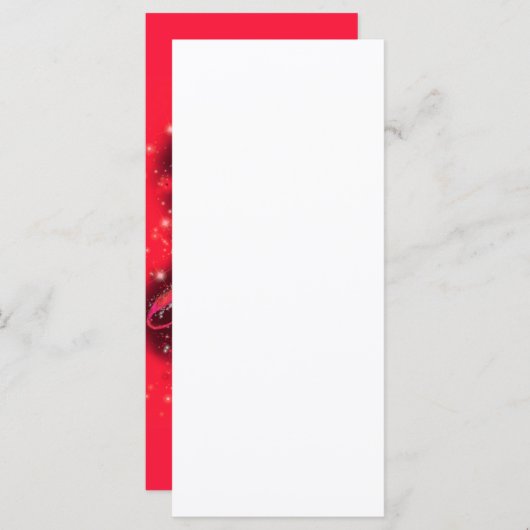 Magic Red Neon Bull op Sterrennacht Menu (Voorkant / Achterkant)