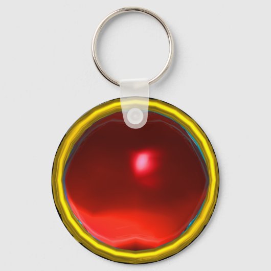 MAGIC RED RUBY GEMSTONE SLEUTELHANGER (Voorkant)