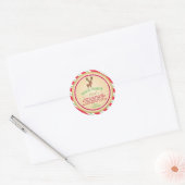 Magic Reindeer Food Sticker - Round (Envelop)