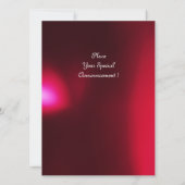 MAGIC RINGS, MONOGRAM parchment gem red burgundy Kaart (Achterkant)