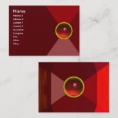MAGIC RUBY, helder levendig rood Visitekaartje (Voorkant / Achterkant)