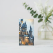 Magic School Castle Waterverf Visitekaartje (Staand voorkant)