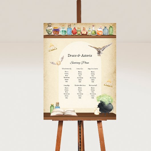 Magic School Wizard Party Aangepaste Welkomstbord Poster