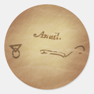 Magic Seal Angel Anael Bescherming Magic Charms Ronde Sticker