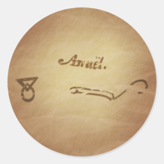 Magic Seal Angel Anael Bescherming Magic Charms Ronde Sticker