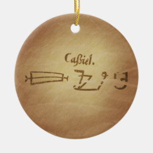 Magic Seal Engel Cassiel Bescherming Magic Charms Keramisch Ornament