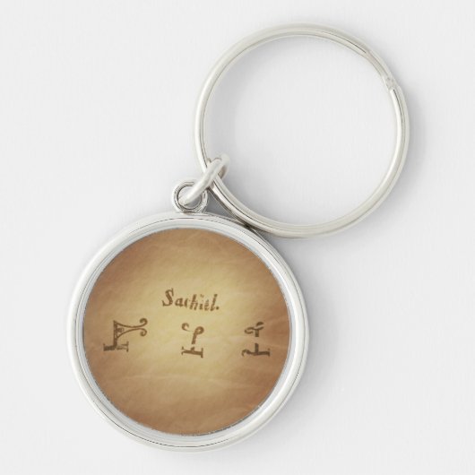 Magic Seal Engel Sachiel Bescherming Magic Charms Sleutelhanger (Voorkant)