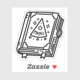 Magic sell boek doodle sticker