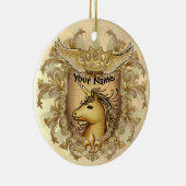 Magic Shield Unicorn Keramisch Ornament (Rechts)