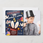 Magic Show Anniversaire Fête Invitation Image pers (Devant)