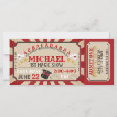 Magic Show Billets Anniversaire Invitation (Devant)