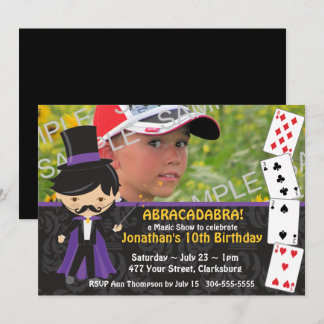 Magic Show Birthday Party Kaart