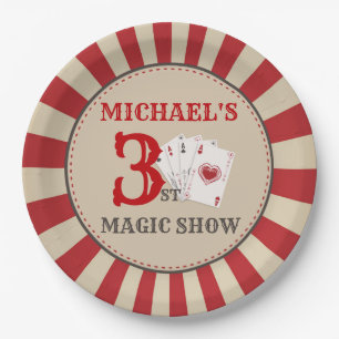 Magic Show Circus Verjaardagsfeestje Papier Bord