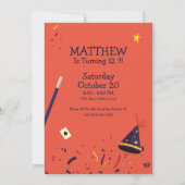 Magic Show de beauté Anniversaire Fête Invitation (Dos)