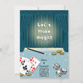 Magic Show Enfants 8e anniversaire de fête Carte d (Dos)