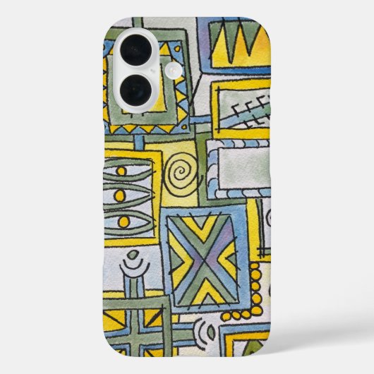 Magic Show-Hand Painted Modern Geometric Art Case-Mate iPhone Case (Achterkant)