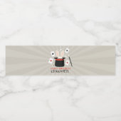 Magic Show Magician Kids Verjaardag Custom Naam Waterfles Etiket (Enkel label)