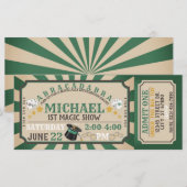 Magic Show Ticket Verjaardagsuitnodiging (Voorkant / Achterkant)