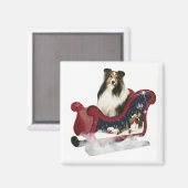 Magic Sleigh Sheltie Magneet (Voorkant / Achterkant)