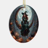 Magic Sorcery Halloween Family Keramisch Ornament (Rechts)