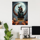 Magic Sorcery Halloween Family Poster (Thuiskantoor)
