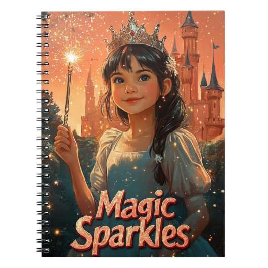 Magic Sparkles Princess Journal - Leuk Notitieboek (Voorkant)