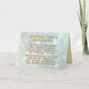 Magic Spell Birthday-kaart Feestdagen Kaart