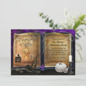 MAGIC SPELL LIVRE Halloween Witch Invitation #2 (Debout devant)