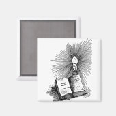 Magic Spells Book Candle Witchcraft art magnet Magneet (Voorkant / Achterkant)