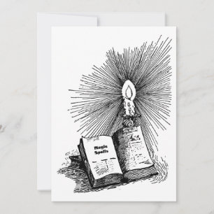 Magic Spells Book Candle Witchcraft Bedankkaart