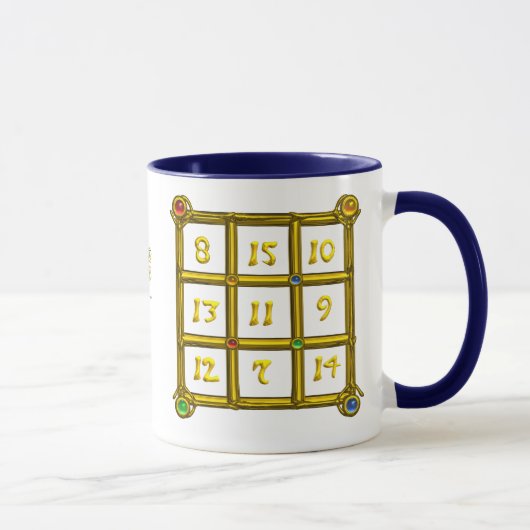 MAGIC SQUARE 33 / BLAUWE TALISMAN MOK (Rechts)