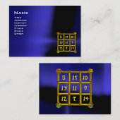 MAGIC SQUARE 33, Blue Black Visitekaartje (Voorkant / Achterkant)