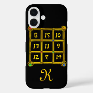 MAGIC SQUARE 33 MONOGRAM Black iPhone 16 Hoesje