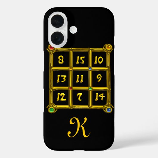 MAGIC SQUARE 33 MONOGRAM Black Case-Mate iPhone Case (Achterkant)