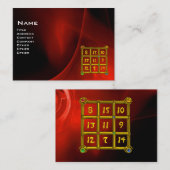 MAGIC SQUARE 33, Red Black Visitekaartje (Voorkant / Achterkant)