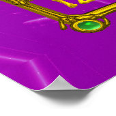 MAGIC SQUARE 33, Roze Violet Paars Poster (Hoek)