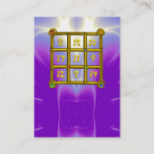 MAGIC SQUARE 33, Roze, Violet Paars Visitekaartje (Achterkant)