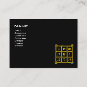 MAGIC SQUARE 33, zwart Visitekaartje