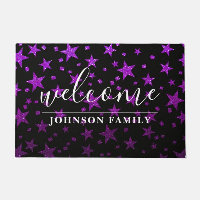 Magic Star Galaxy Glitter Docer Classroom School Deurmat (Voorkant)