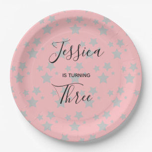 Magic Star jarig Baby Girl Paper Bord