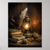 Magic Study Wall Art -  kaarslicht magie Poster (Voorkant)