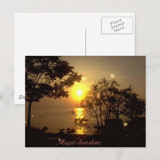 Magic Sunshine Briefkaart (Voorkant / Achterkant)