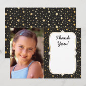 Magic thema foto verjaardag dank u kaart (Voorkant / Achterkant)