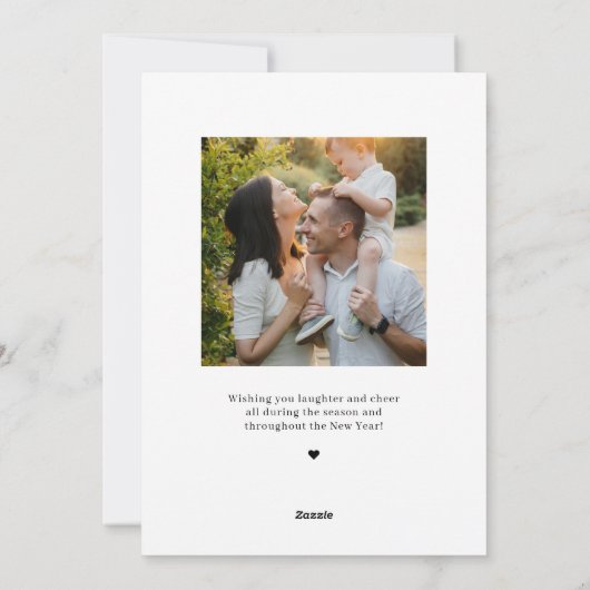 Magic Time Happy Holidays Carte couleur modifiable (Dos)