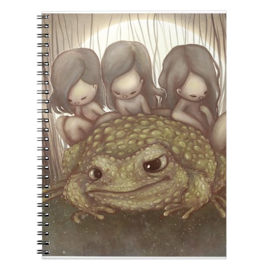 Magic Toad en Cute Little Fairies Notitieboek (Voorkant)