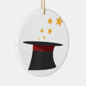 Magic Top Hat Keramisch Ornament (Rechts)