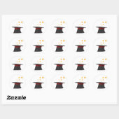 Magic Top Hat Ronde Sticker (Vel)