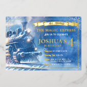 Magic Train Verjaardag uitnodiging (Voorkant)